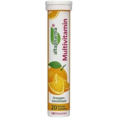 FVLFIL Altapharma Dissolvable Multivitamins Tablets: Orange Flavor Made in Germany
