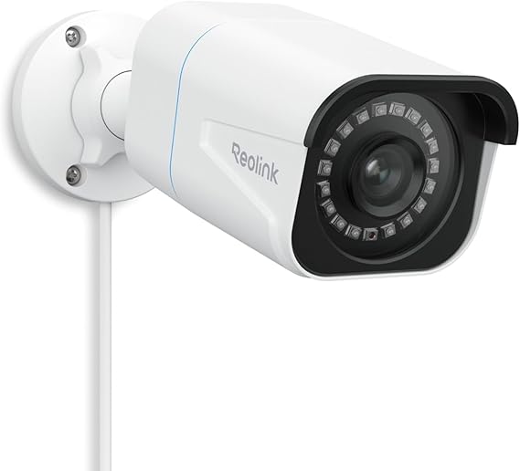 REOLINK 4K/8MP Wired Security PoE IP Camera, Human/Vehicle/Pet Detection, Time-Lapse, 100ft IR Night Vision, Work with Smart Home, Up to 512GB microSD Card, Outdoor/Indoor Surveillance, RLC-810A