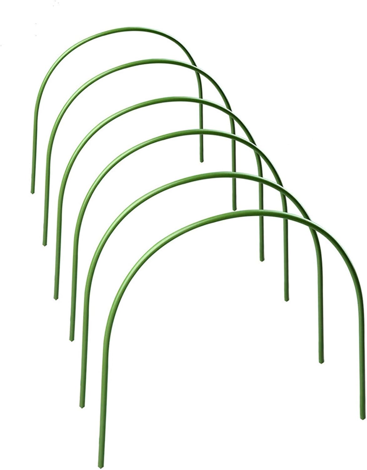 Hoops for Garden,Greenhouse Hoops Wire Tunnel Hoops with Plastic Coated Hoops for Garden Fabric,Plant Support Garden Stakes