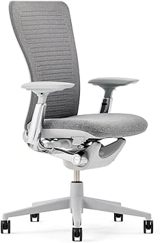 Haworth Zody Office Chair with Ergonomic Forward Tilt Option, Adjustable Desk Computer Chair with Standard Posture Digital Knit, Without Lumbar Support, Home Office Furniture, Iron