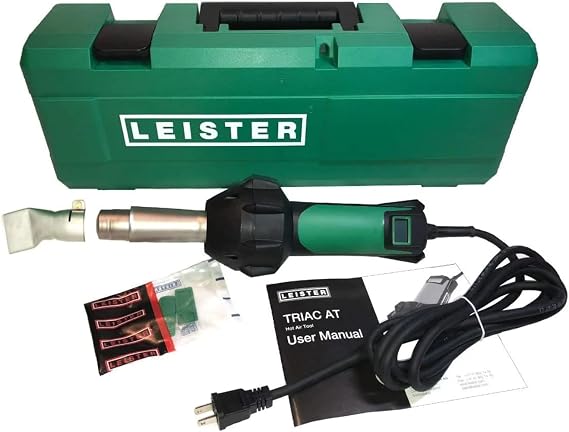Leister Triac AT Digital Control Hand Held Plastic Welder with 40mm Nozzle and Carrying Case