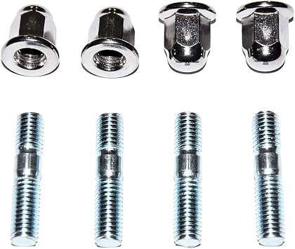 4 PCS Cylinder Head Exhaust Studs Bolt Nut For Honda Suzuki Yamaha 8mm 35mm
