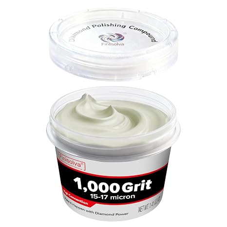 1.41 oz (40g) Diamond Polishing Compound with 30% Concentration of Diamond Powder 1,000 Grit 15-17 Microns Polishing Paste for Marble Glass Metal Rock Jewelry Resin Silver Chrome Gemstone